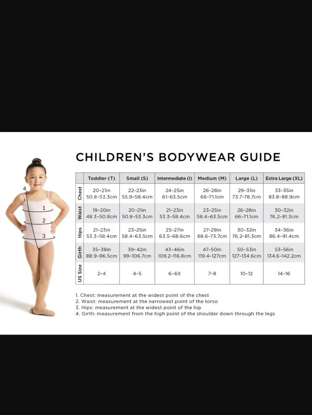 Girls Capezio Dance leotard